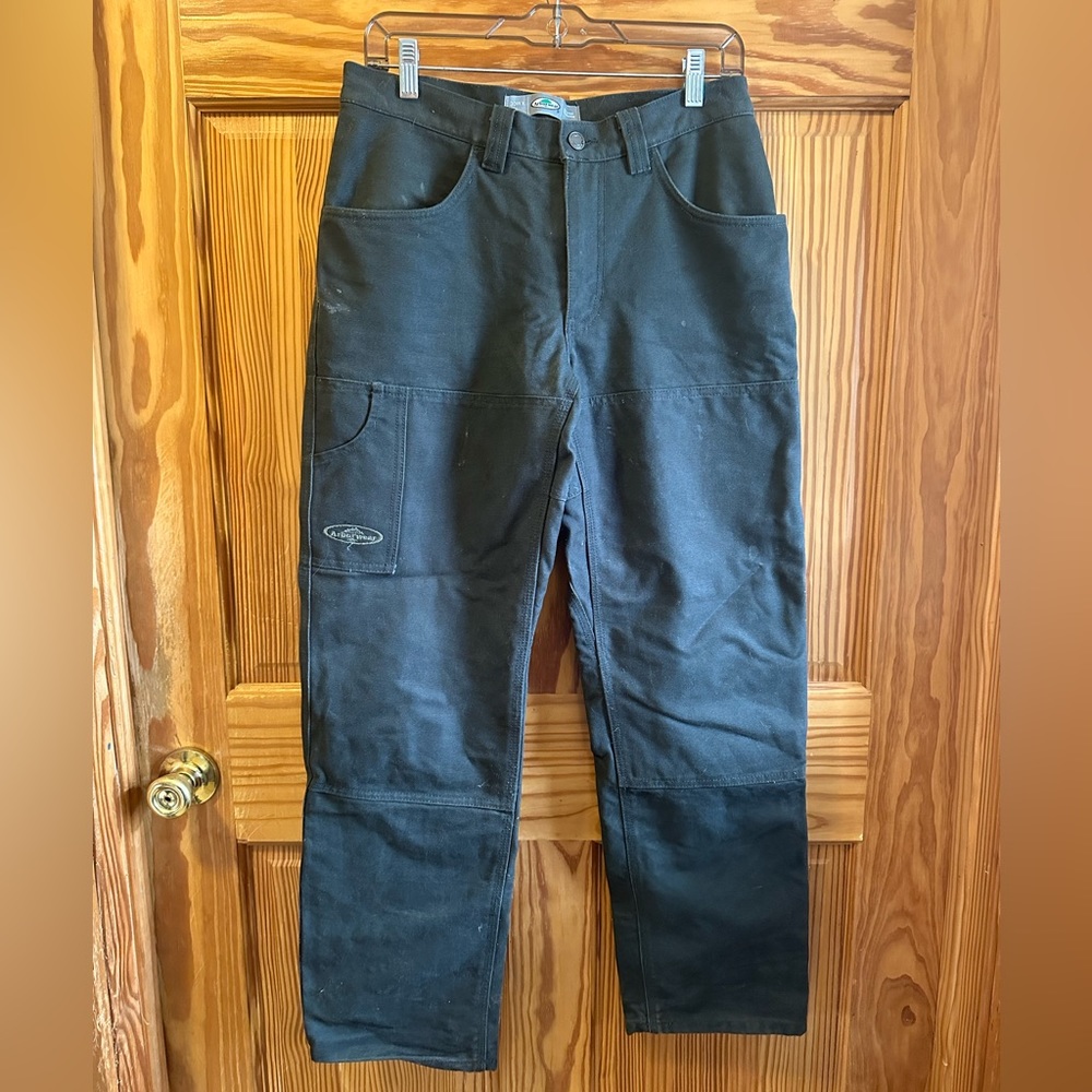 Arborware, men’s, flannel lined, 30W x 30 L, dark gray